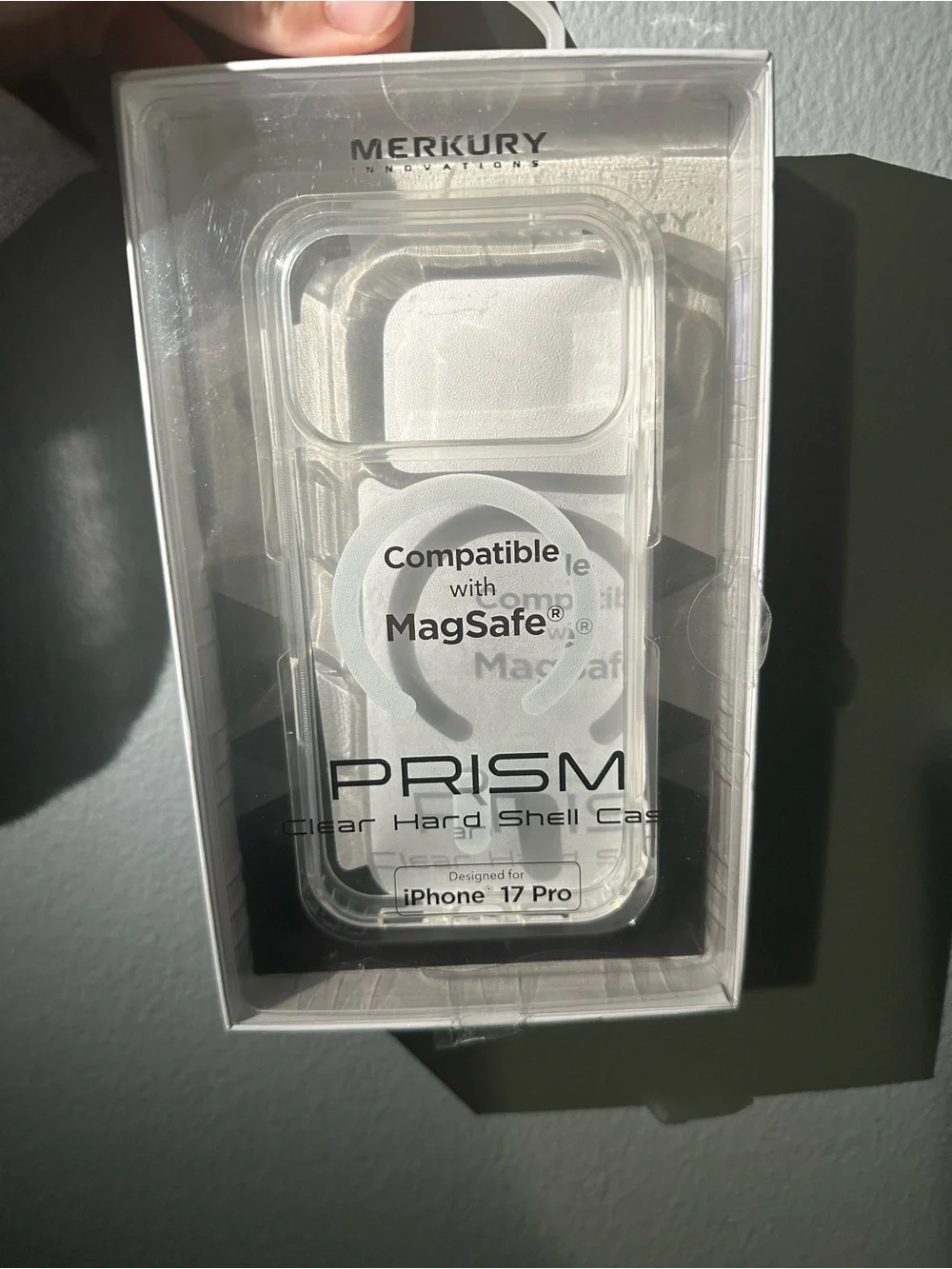 Merkury Prism Clear MagSafe-Compatible Hard Shell Case for iPhone 17 Pro